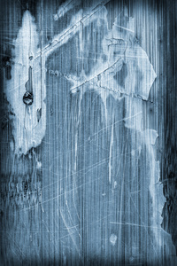 老蓝染色漆木层合的板开裂划伤剥了皮的小插图 Grunge 纹理