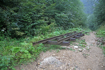 俄罗斯克拉斯诺达尔边线阿普舍龙区关岛峡谷废弃铁路