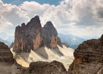 让我们梦想着 Zinnen 或 Tre 犯罪 di Lavaredo Dolomiten 山