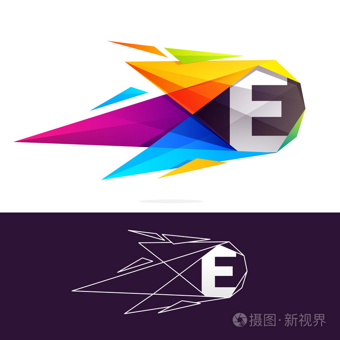 e 字母标志