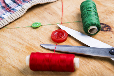 缝纫工具和针线包