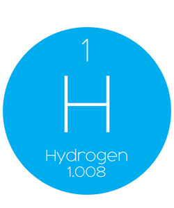 氢壁纸用法定期的元素-氢的翔实的插图照片