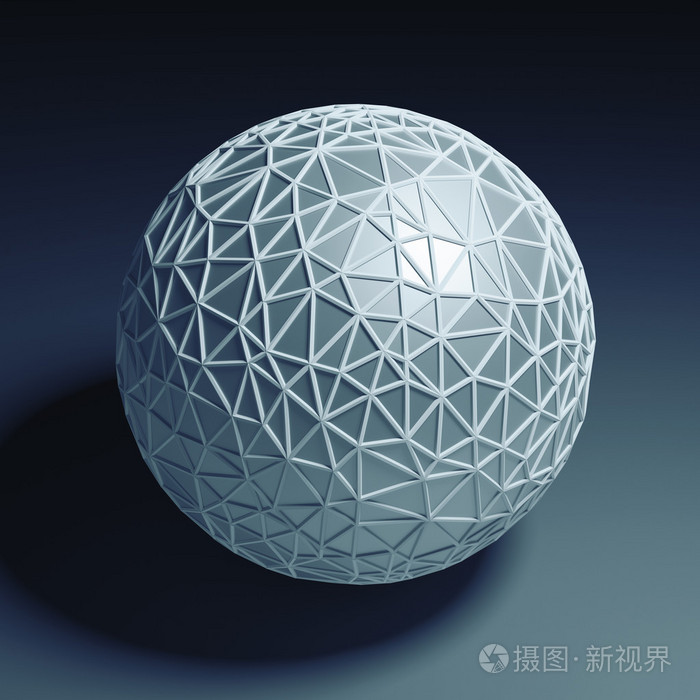 三角形的 3d 球面照片-正版商用图片1k4f4i-摄图新视界