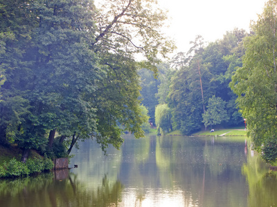 莫斯科。在 Tsaritsyno 的夏日风景