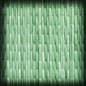 地方草席漂白和染色绿色 Grunge 纹理样本