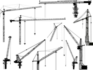 黑建筑用起重机