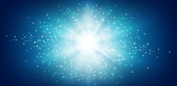 节日幸运星背景全景的星光照片