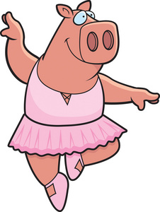 猪芭蕾舞女演员照片