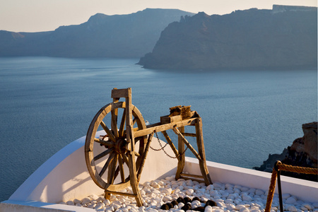 希腊海和纺车图片