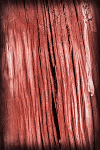 老风化破碎的朽木染红色小插图 Grunge 表面纹理