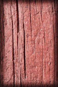 老风化破碎的朽木染红色小插图 Grunge 表面纹理