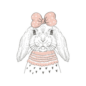 兔女郎粉红蝴蝶结
