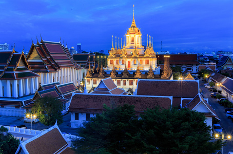 在泰国曼谷 Wat Ratchanatdaram 寺