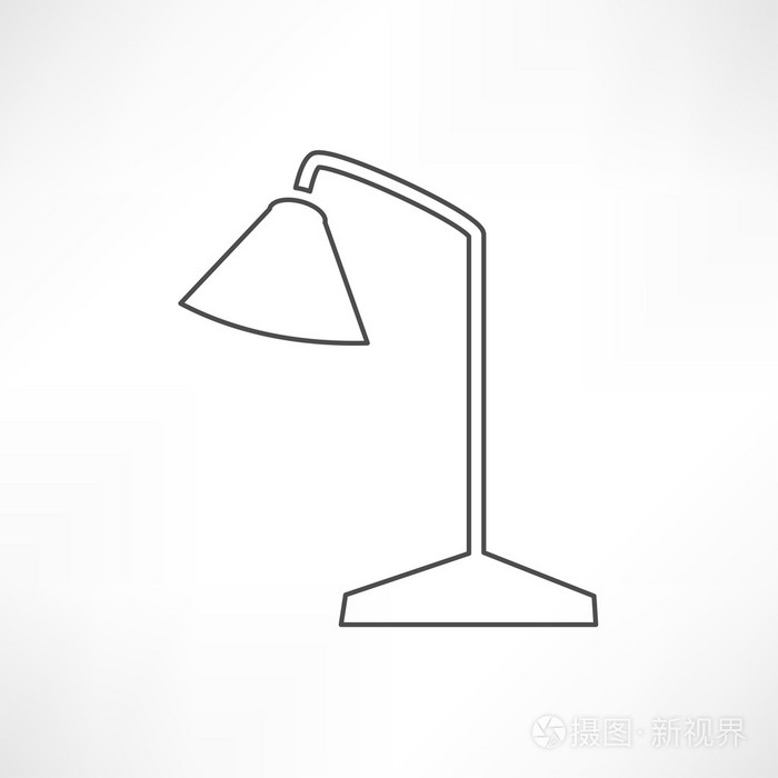 台灯,办公室图标