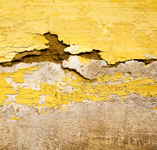 黄色在纹理墙和摩洛哥非洲抽象