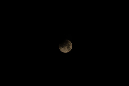 9 月血月亮照耀着石勒苏益格荷尔斯泰因州首府的印象