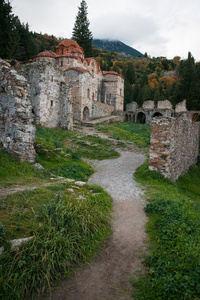 Mystras 拜占庭城堡镇的废墟