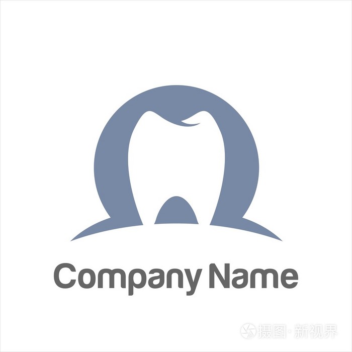 牙医牙科牙科标志矢量