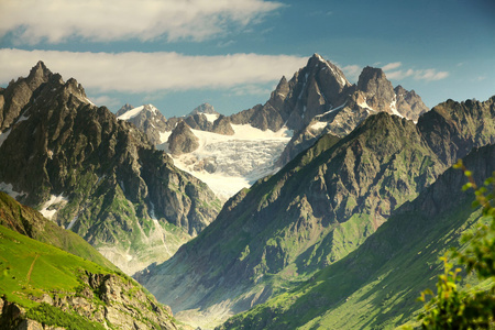 美丽的风景，与格鲁吉亚的高山