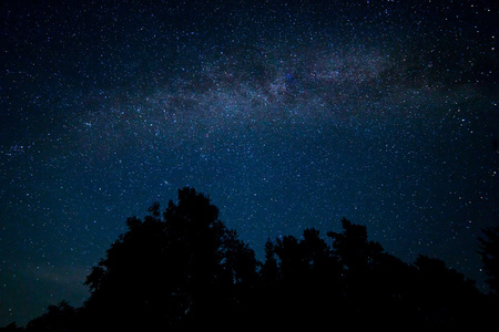 满天星斗的天空夜景