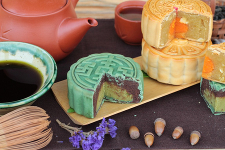 绿茶月饼图片