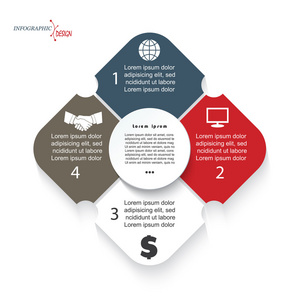 现代的模板信息图表的业务项目或演示文稿