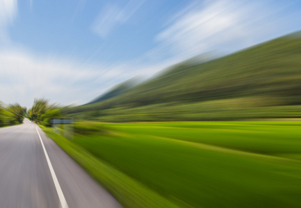 道路运动模糊效果图片