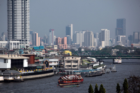 亚洲泰国曼谷 Banglamphu 湄南河