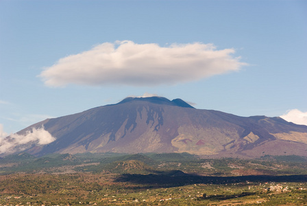 大云上火山埃特纳火山