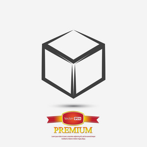 icono de diseo de logotipo de cubo 3D