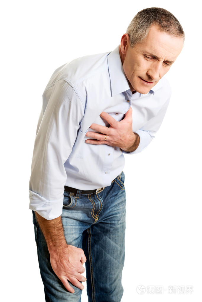 成熟的男人患心脏病