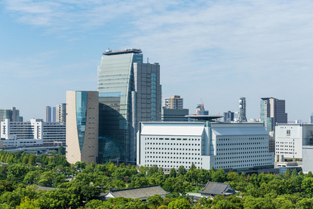 日本大阪天际线景观