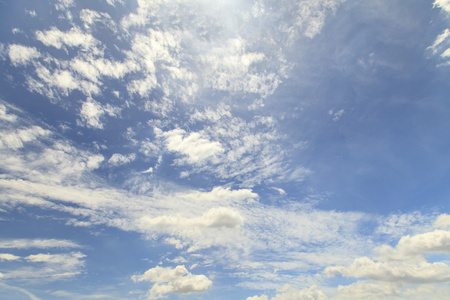蓝天背景纹理上的白云