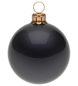 圣诞彩球黑色新年前夜冬季装饰