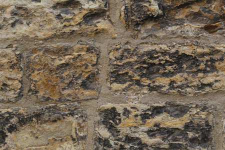 石头墙纹理或背景