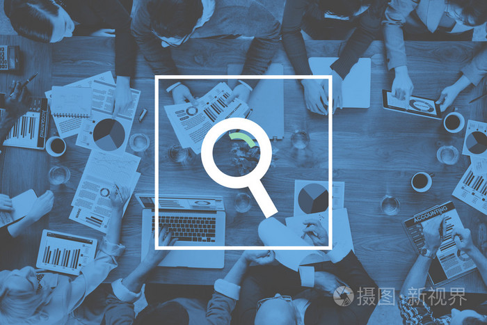 放大镜搜索概念
