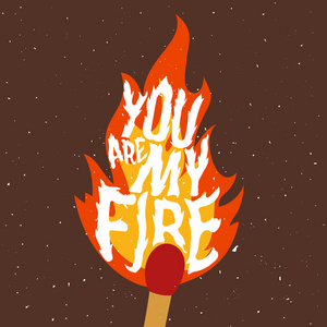 你是我的火。