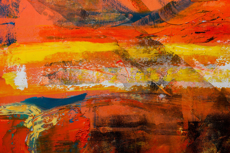 抽象画人物水粉图片