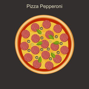 比萨饼 peppreoni