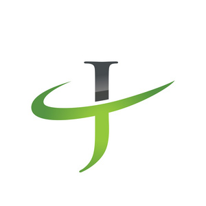 J 绿色初始公司耐克标志
