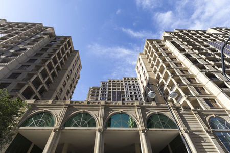 建筑和建筑物在阿塞拜疆的巴库的看法