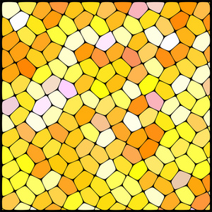 黄色的几何形状组成的抽象背景
