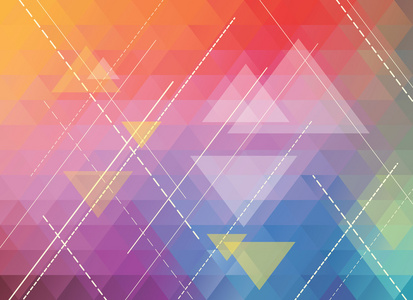 多彩的多边形抽象背景矢量马赛克排版.纹理几何类型.