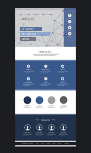 一页的网站模板与云计算和网络他