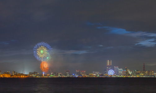 日本夏季季节烟花