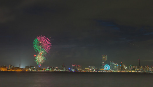 日本夏季季节烟花