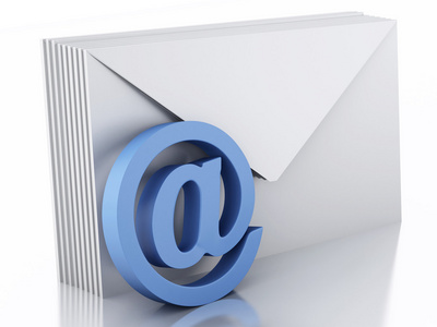 3d 信封与电子邮件标志