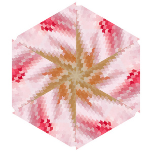 迷人的粉色几何抽象民族饰品图片
