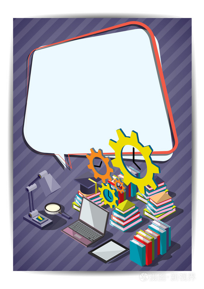 创意教育模板传单小册子矢量纸设计t