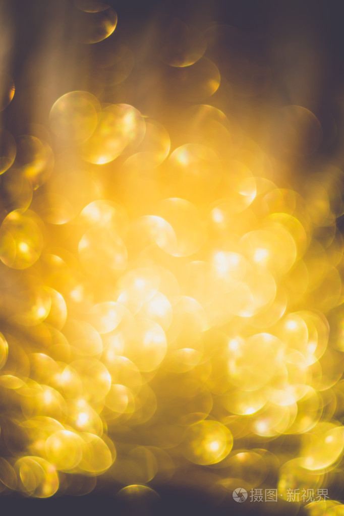 金闪闪发光的散景